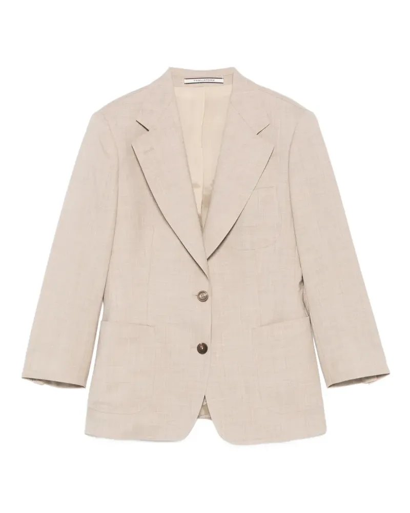 Tagliatore peak-lapel blazer - Nude Nude