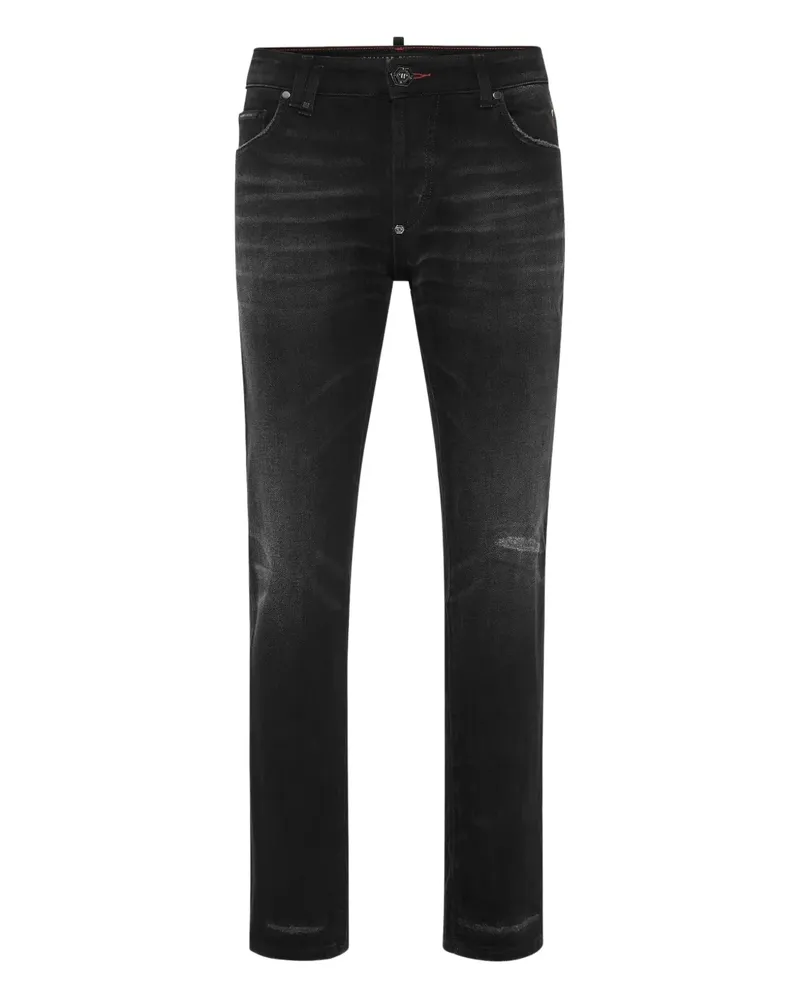 Philipp Plein Jeans mit geradem Bein - Schwarz Schwarz