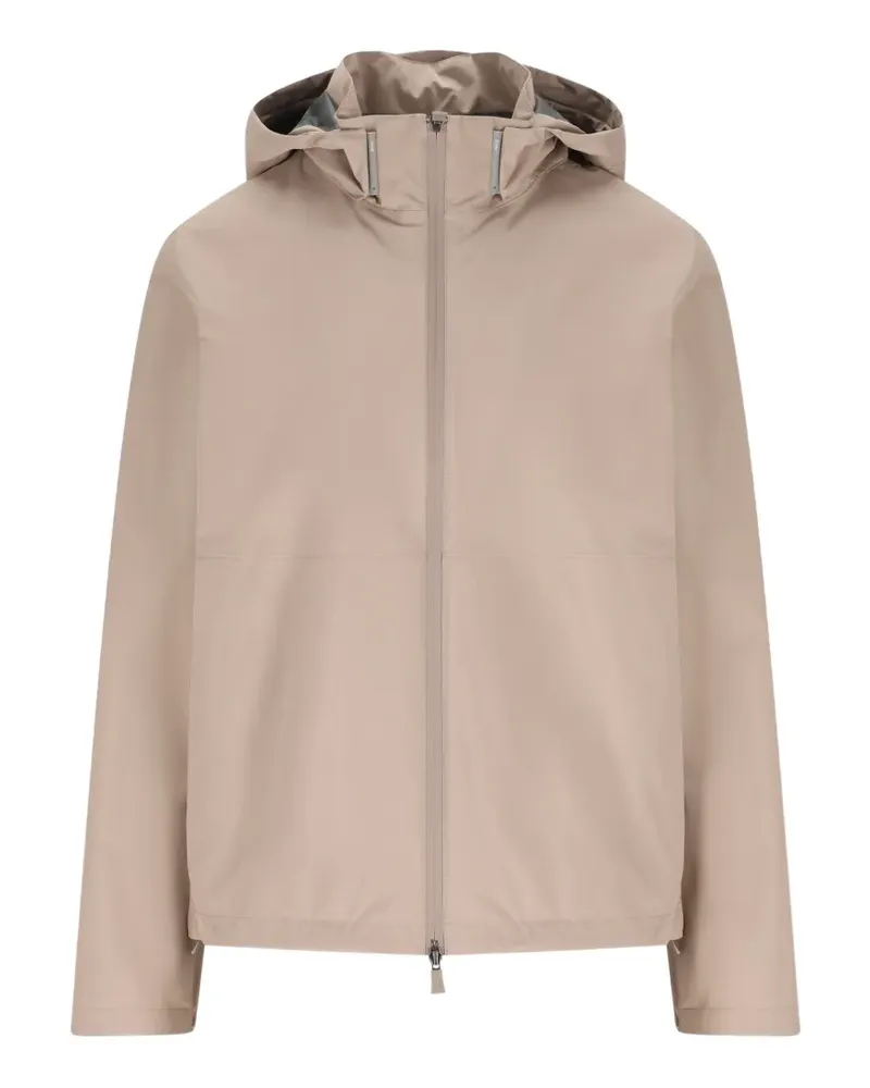 Herno zip hooded jacket - Nude Nude