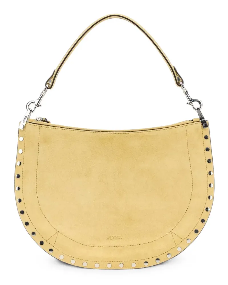 Isabel Marant Oskan Soft Schultertasche mit Nieten - Gelb Gelb
