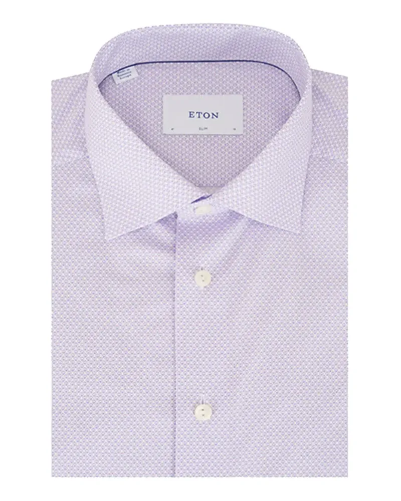 Eton patterned shirt - Violett Violett