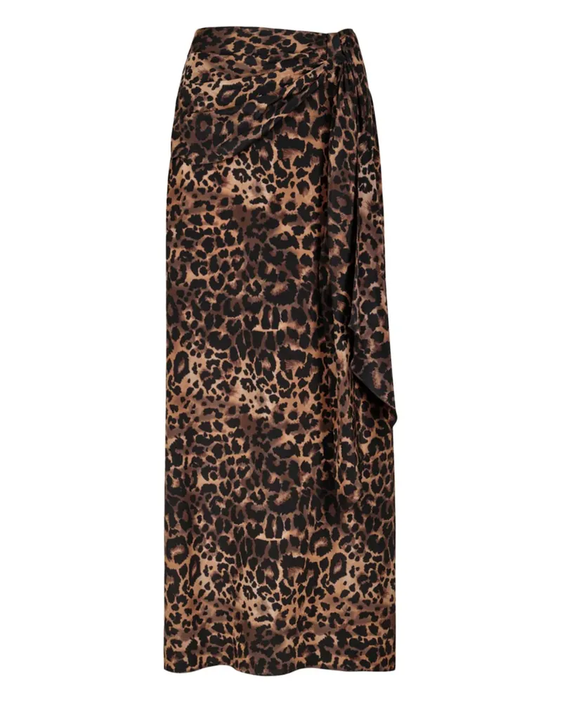 Johanna Ortiz Wild Confidant Maxirock mit Knoten - Braun Braun