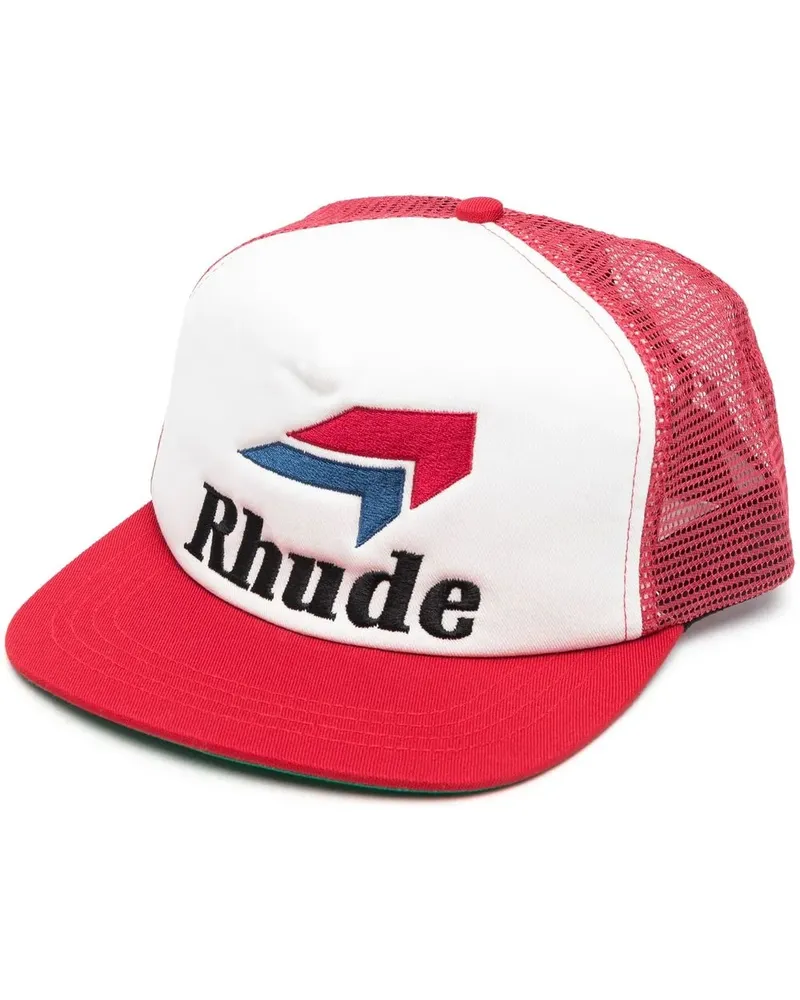 RHUDE Baseballkappe mit Logo-Stickerei - Weiß Weiß