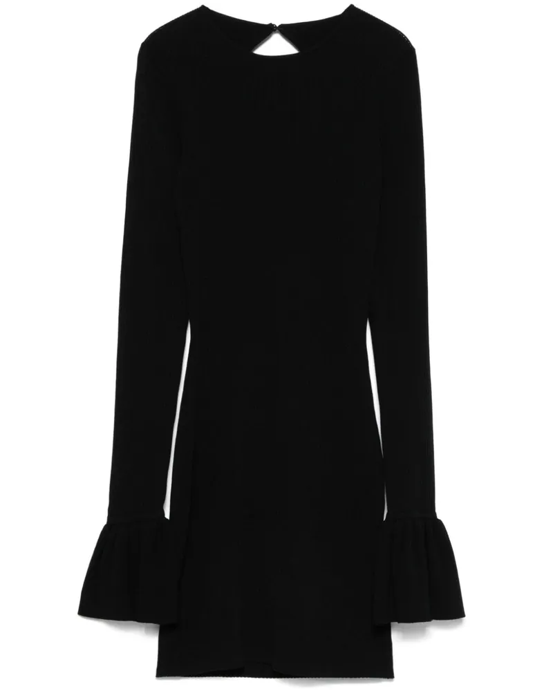 ROTATE Birger Christensen Gestricktes Minikleid - Schwarz Schwarz