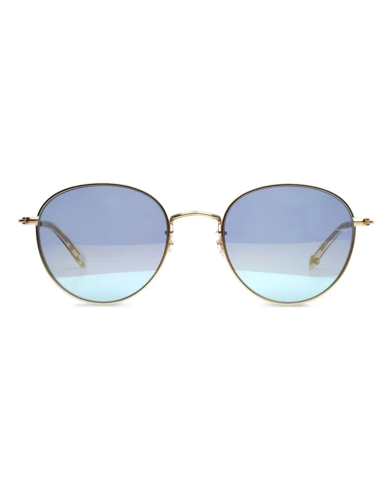 Garrett Leight Paloma Sonnenbrille mit rundem Gestell - Gold Gold