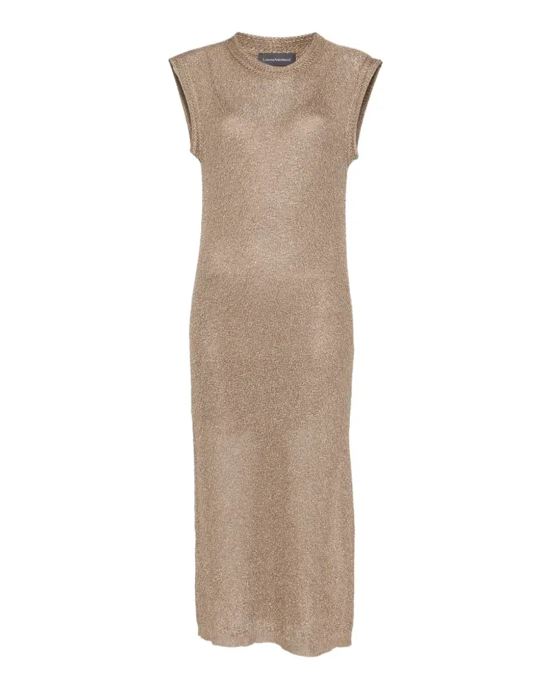 Lorena Antoniazzi Midikleid mit Metallic-Effekt - Nude Nude