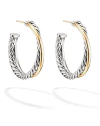 David Yurman Crossover Creolen aus 18kt Gelbgold und Sterlingsilber Gold