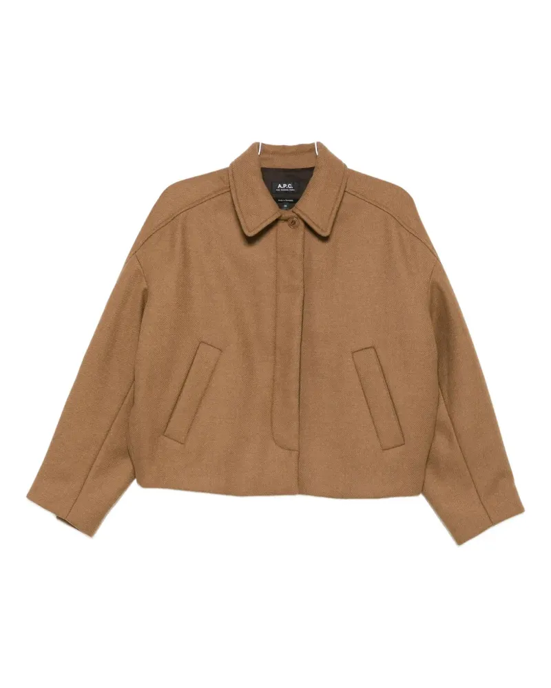 A.P.C. patch-pocket jacket - Braun Braun