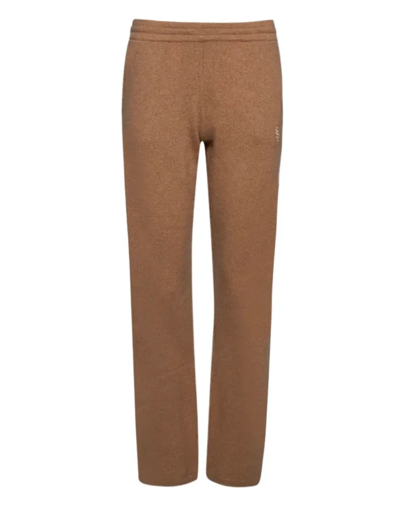 SPORTY & RICH Hose aus Kaschmir mit Stretchbund - Braun Braun
