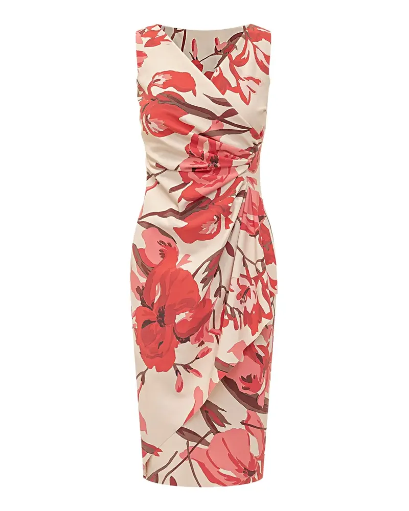 Chiara Boni draped floral dress - Nude Nude