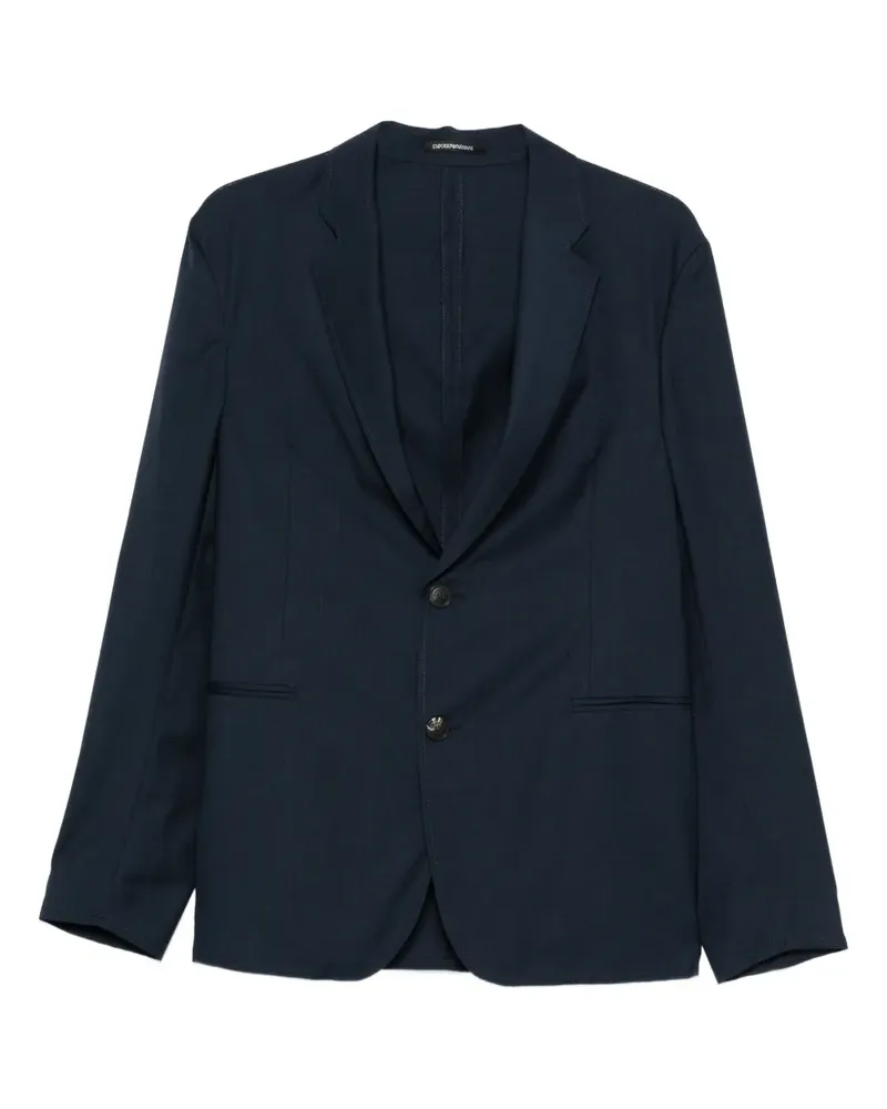 Emporio Armani Einreihiges Sakko - Blau Blau