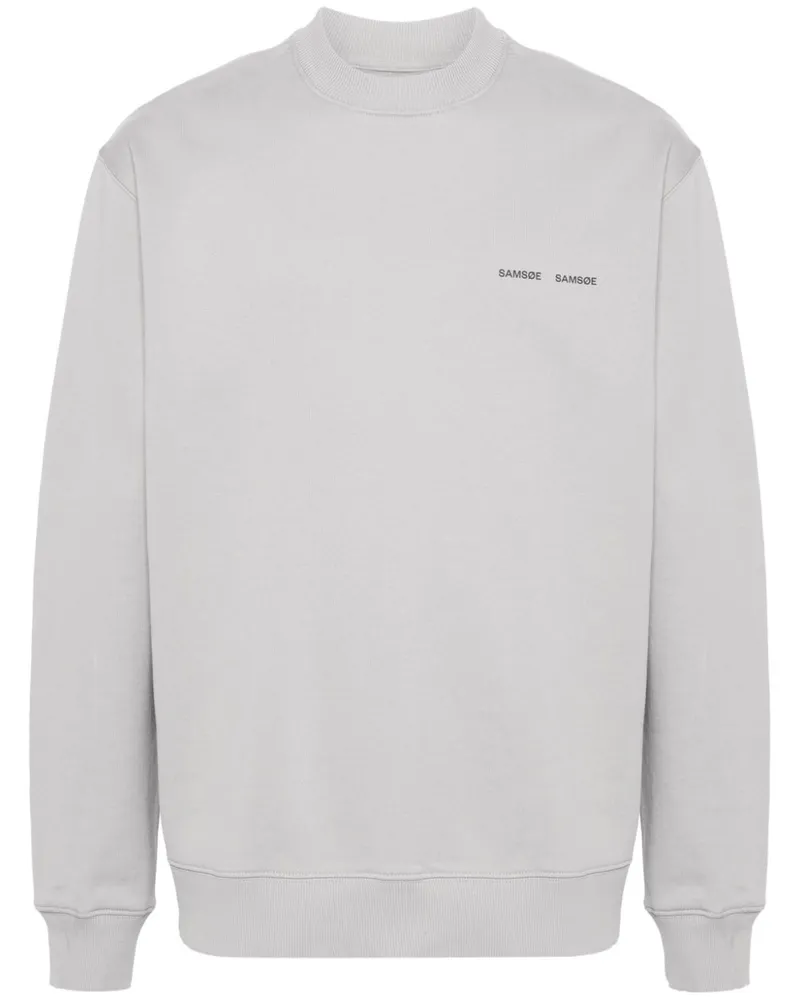 Samsøe & Samsøe Norsbro Sweatshirt mit Logo-Print - Grau Grau