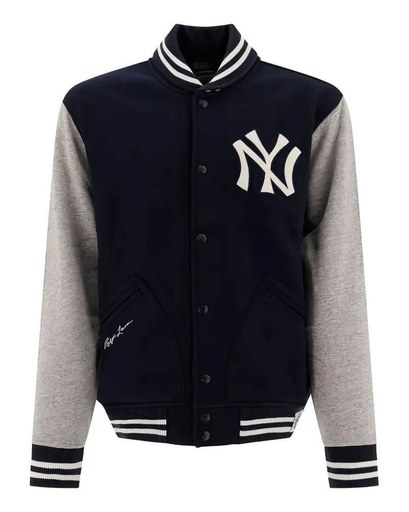Ralph Lauren Yankees Baseballjacke mit Logo - Blau Blau