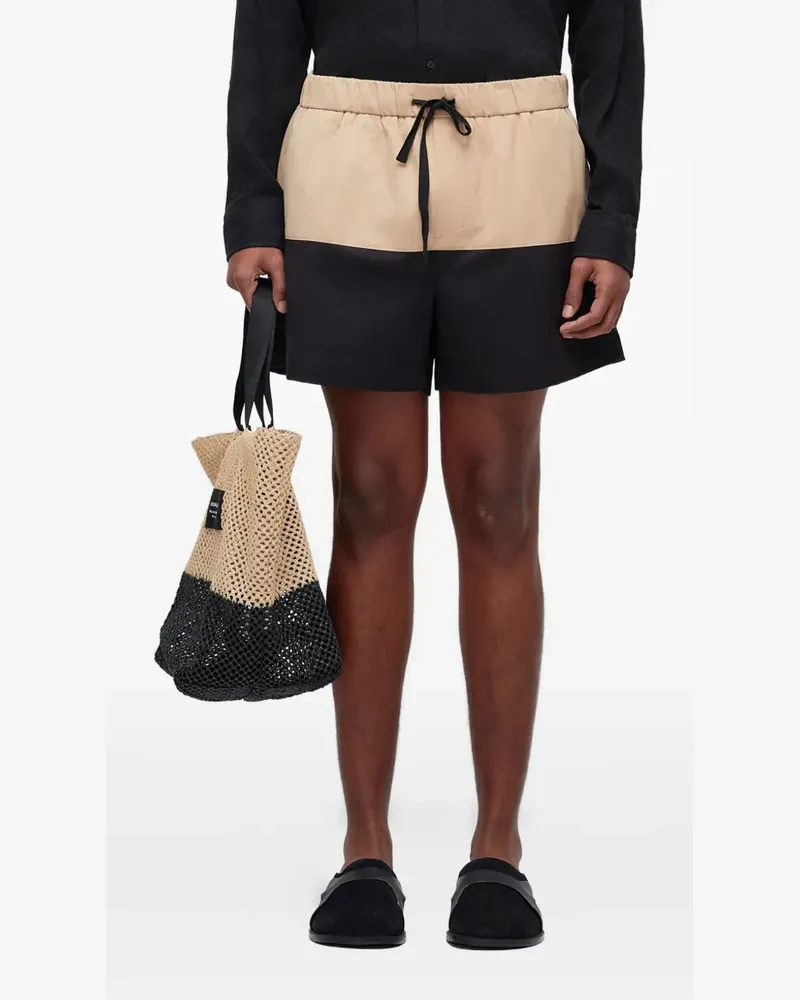 Osklen Zweifarbige Badeshorts mit Kordelzug - Nude Nude