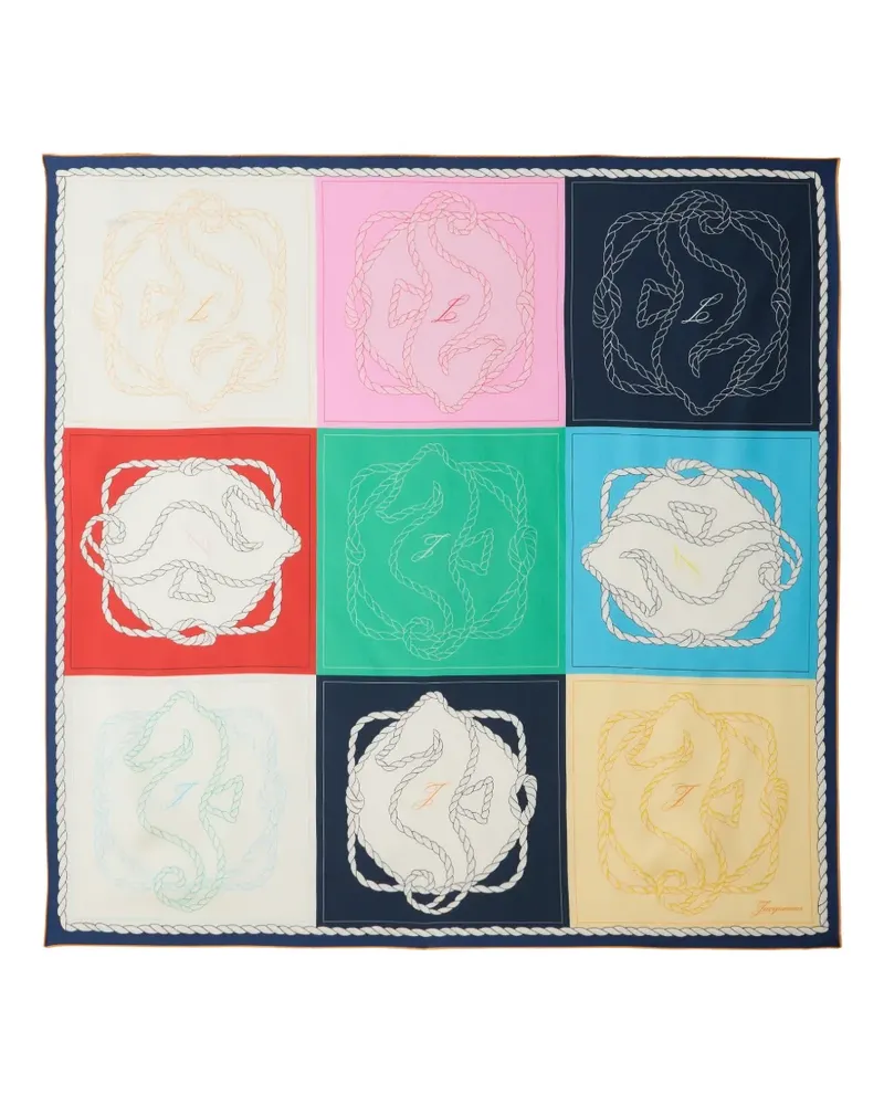 Jacquemus Hippocampe scarf - Blau Blau