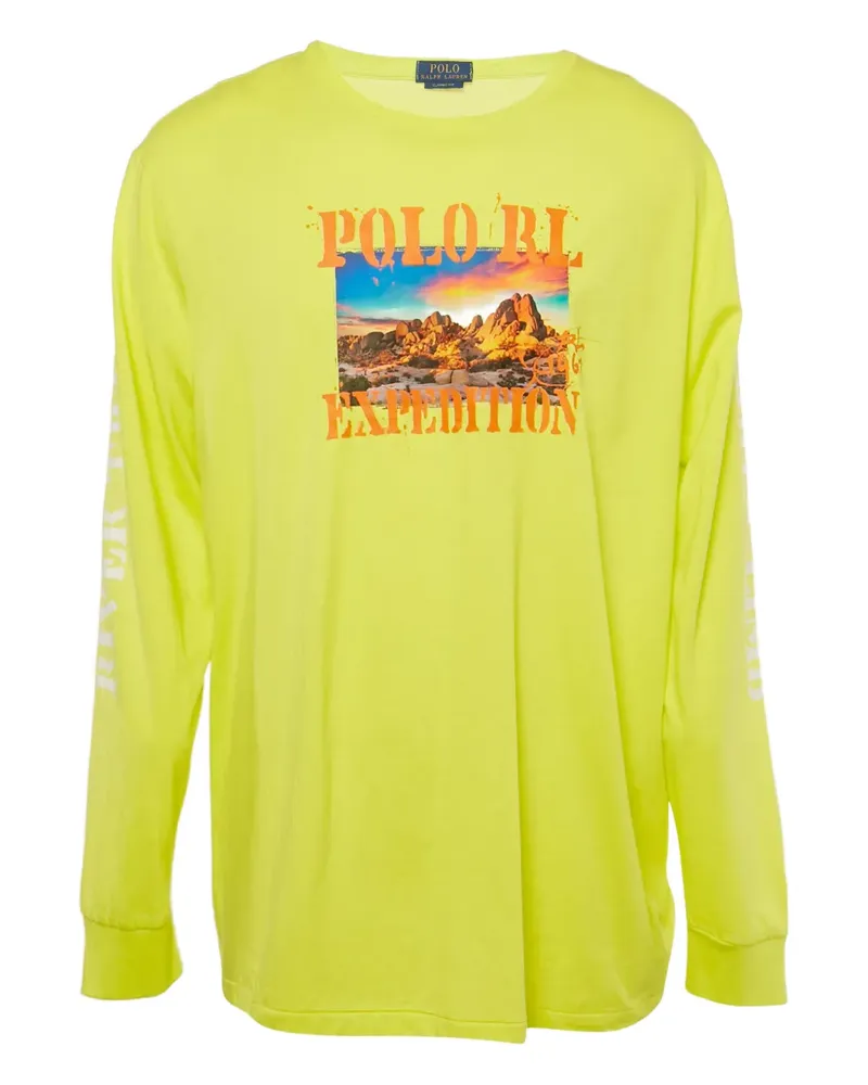 Ralph Lauren Langarmshirt mit grafischem Print - Gelb Gelb