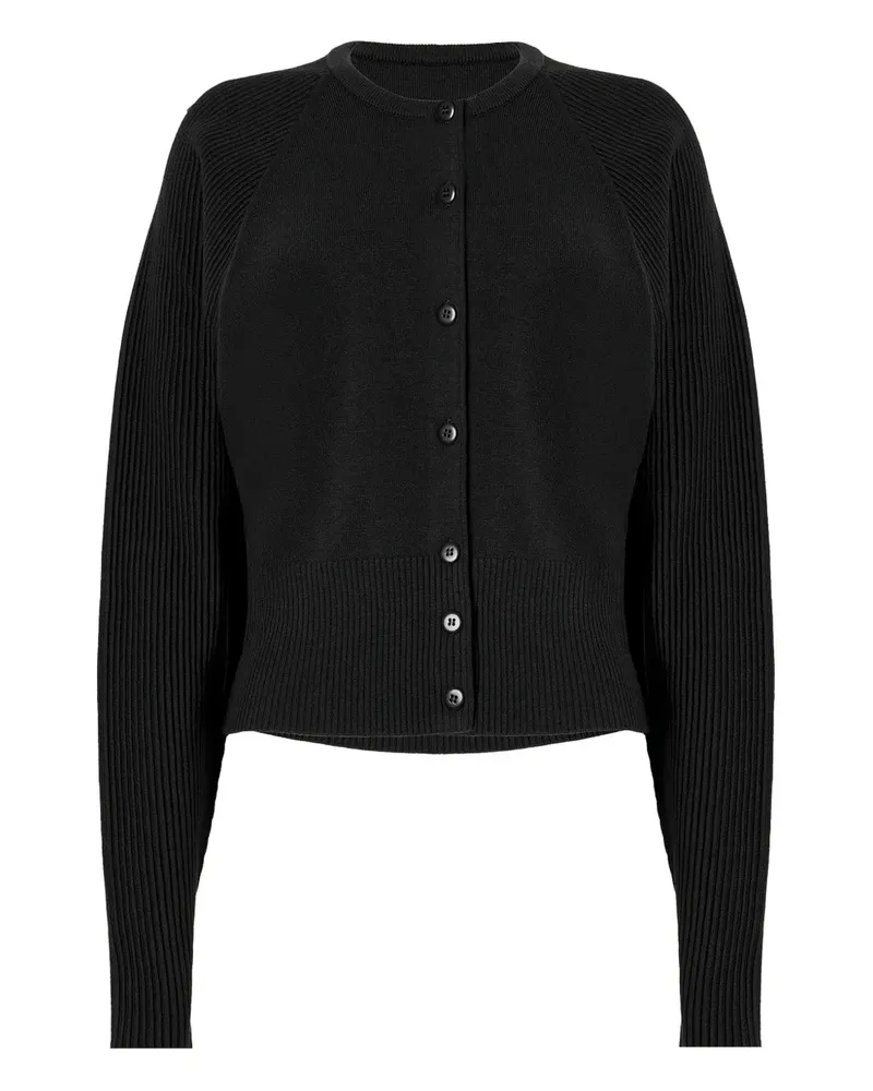 Wolford Gerippter Cardigan - Schwarz Schwarz