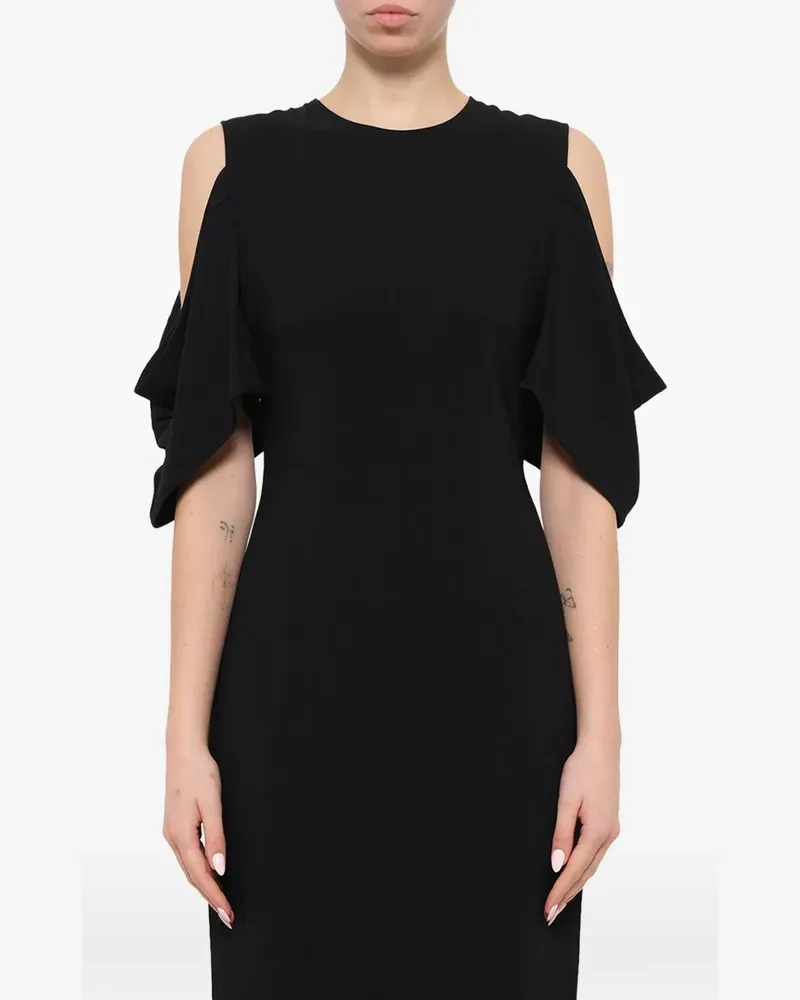 Givenchy Cold Shoulder' Seidenkleid - Schwarz Schwarz