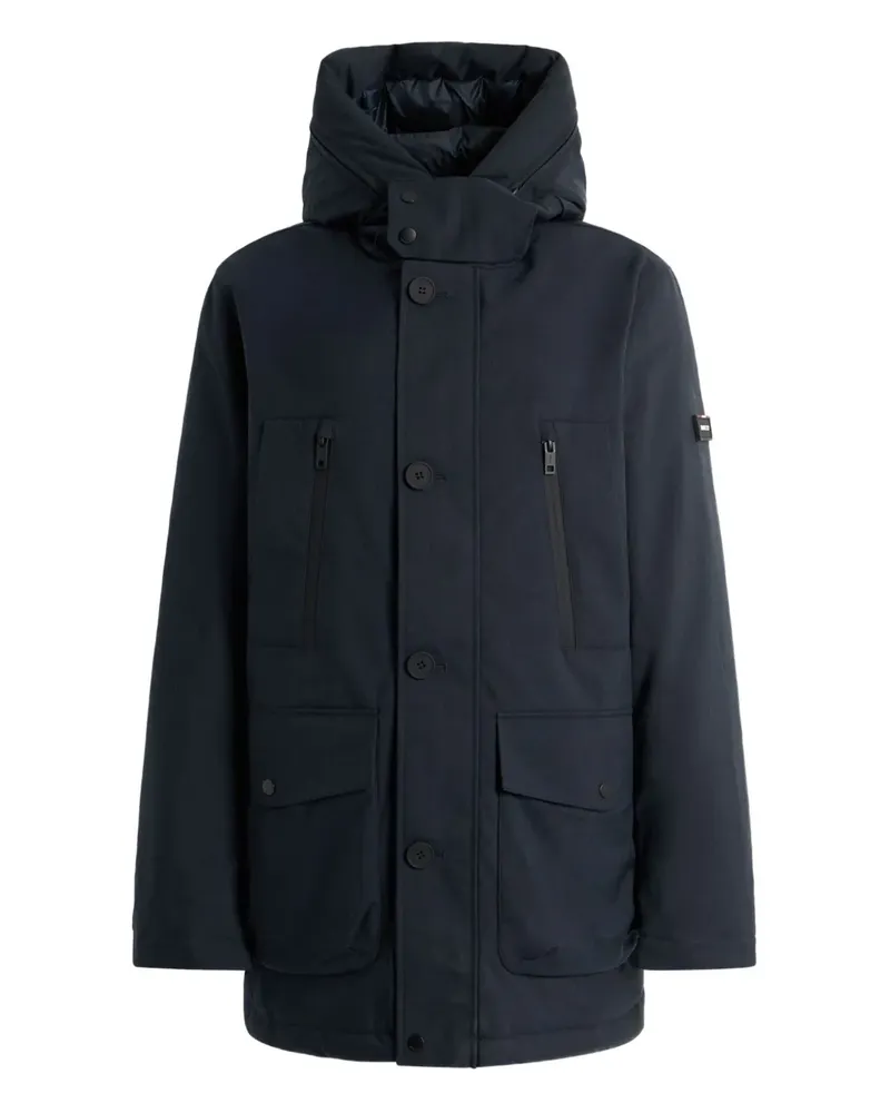 Bally Kapuzenparka mit Klappentasche - Blau Blau