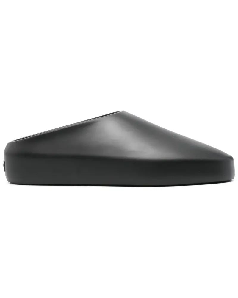 Fear of God Slipper mit Logo-Patch - Schwarz Schwarz