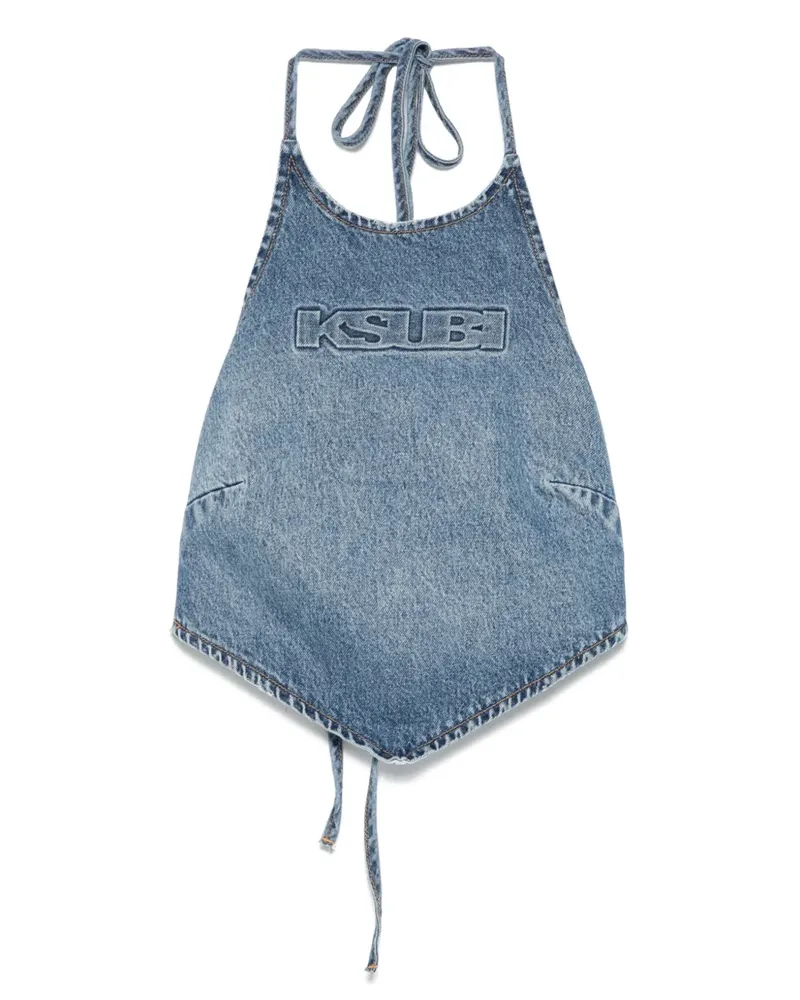 ksubi Bolt Jeansoberteil mit Schleifenkragen - Blau Blau