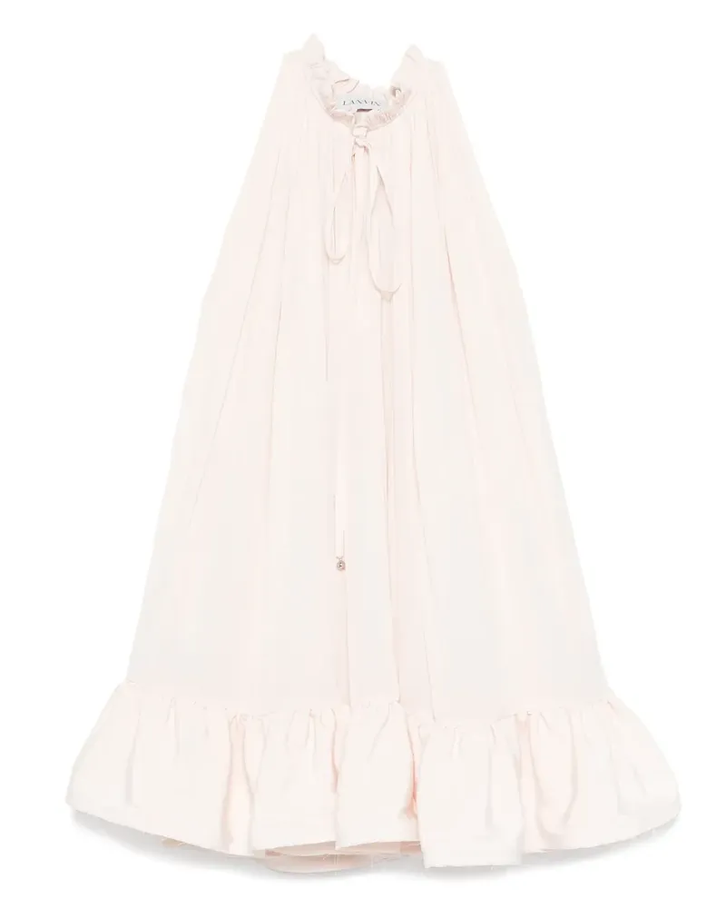 Lanvin Gerüschtes Minikleid mit Rüschenkragen - Rosa Rosa