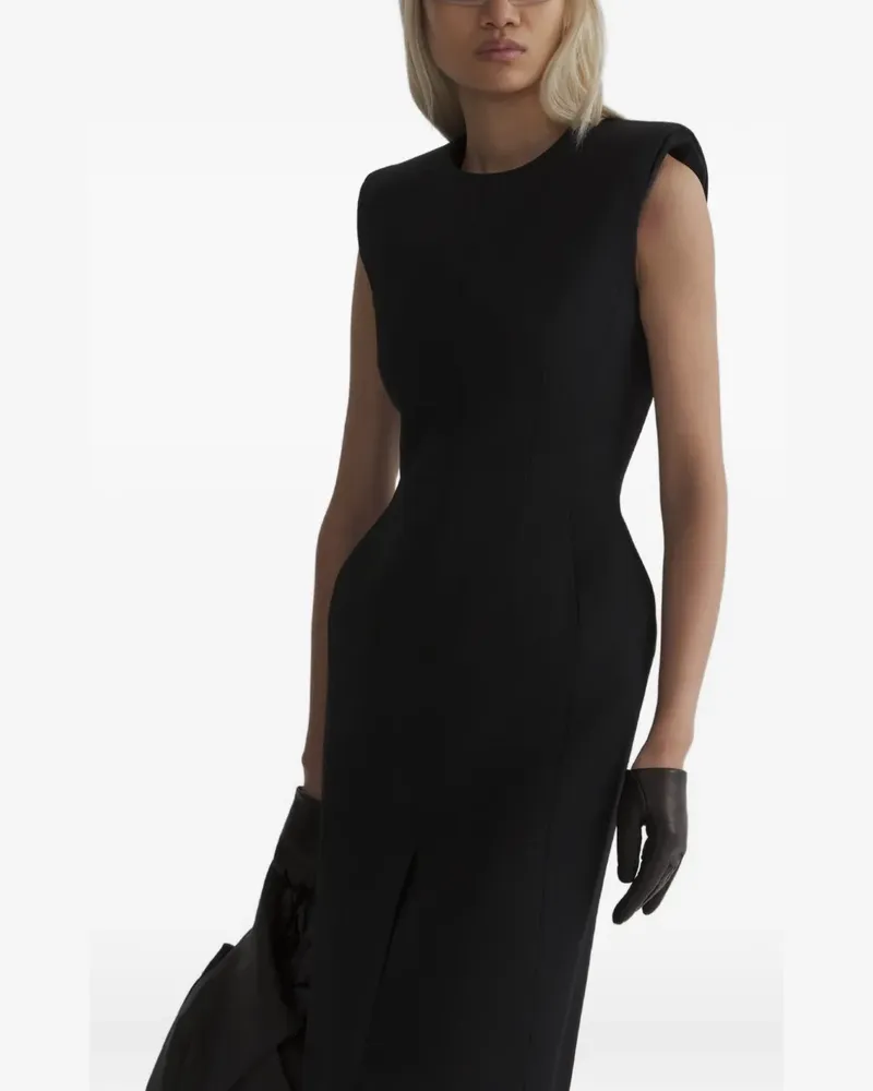 Thierry Mugler stockman midi dress - Nude Nude