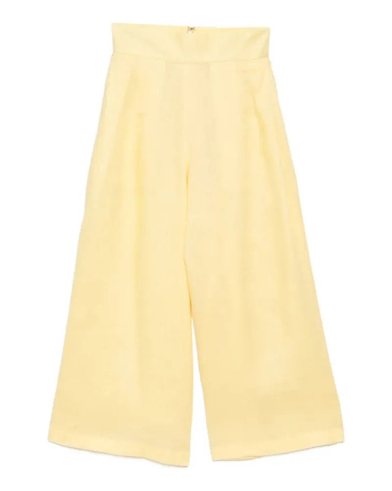 Bambah Midi-Culottes aus Leinen - Gelb Gelb