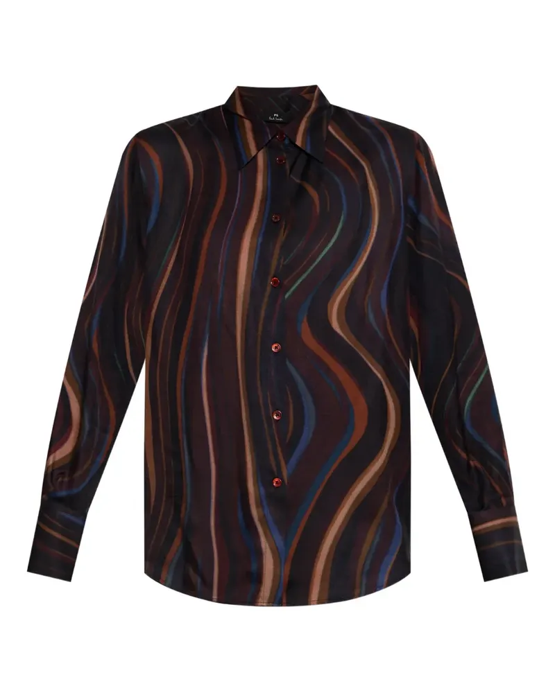 Paul Smith wave-print shirt - Braun Braun