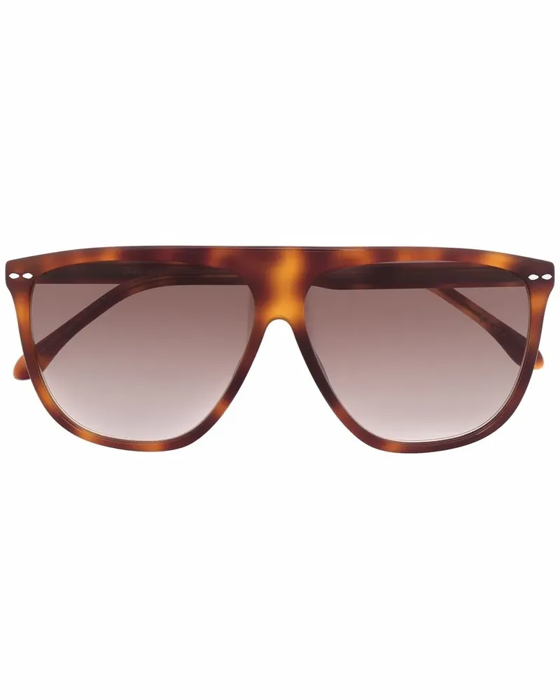 Isabel Marant Oversized-Sonnenbrille mit Farbverlauf - Nude Nude