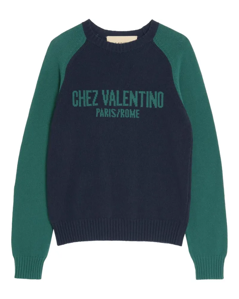 Valentino Garavani Pullover mit Chez-Motiv - Blau Blau