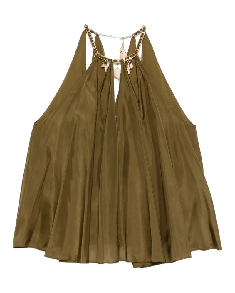 Zimmermann shell-embellished blouse - Grün Grün