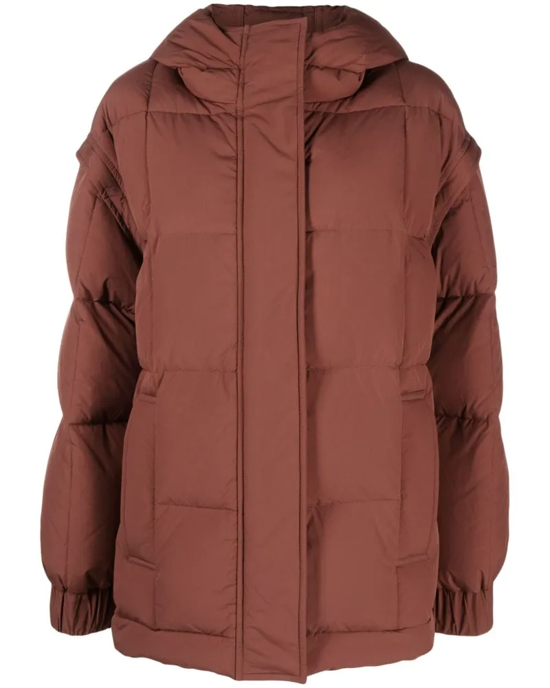 STAND Jacke mit abnehmbaren Ärmeln - Braun Braun