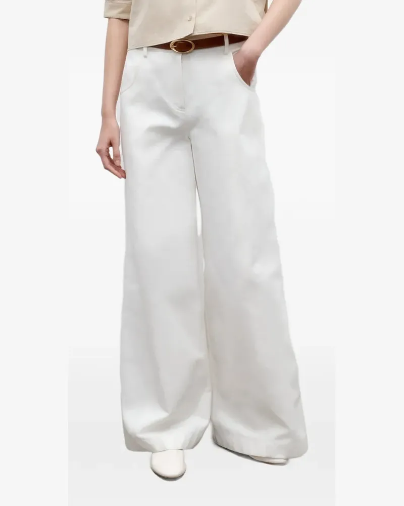 TWP wide-leg trousers - Weiß Weiß