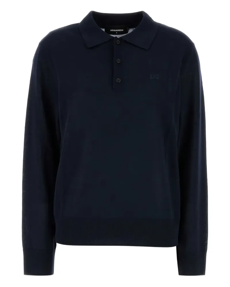 Dsquared2 Poloshirt mit Logo-Stickerei - Blau Blau