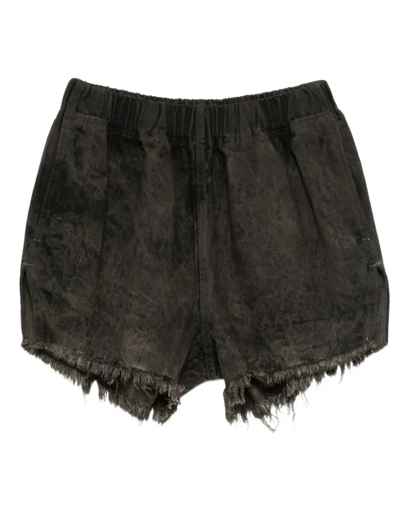 Rick Owens Shorts aus Denim mit Waschung - Grau Grau
