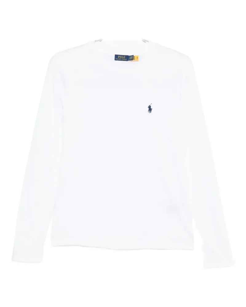 Ralph Lauren T-Shirt mit Polo Pony-Stickerei - Weiß Weiß