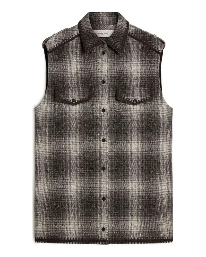 Golden Goose Kariertes Minikleid - Grau Grau