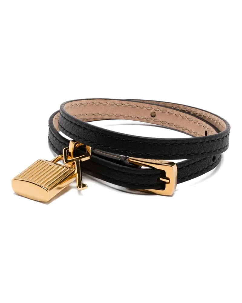 Tom Ford Armband mit Schloss - Schwarz Schwarz