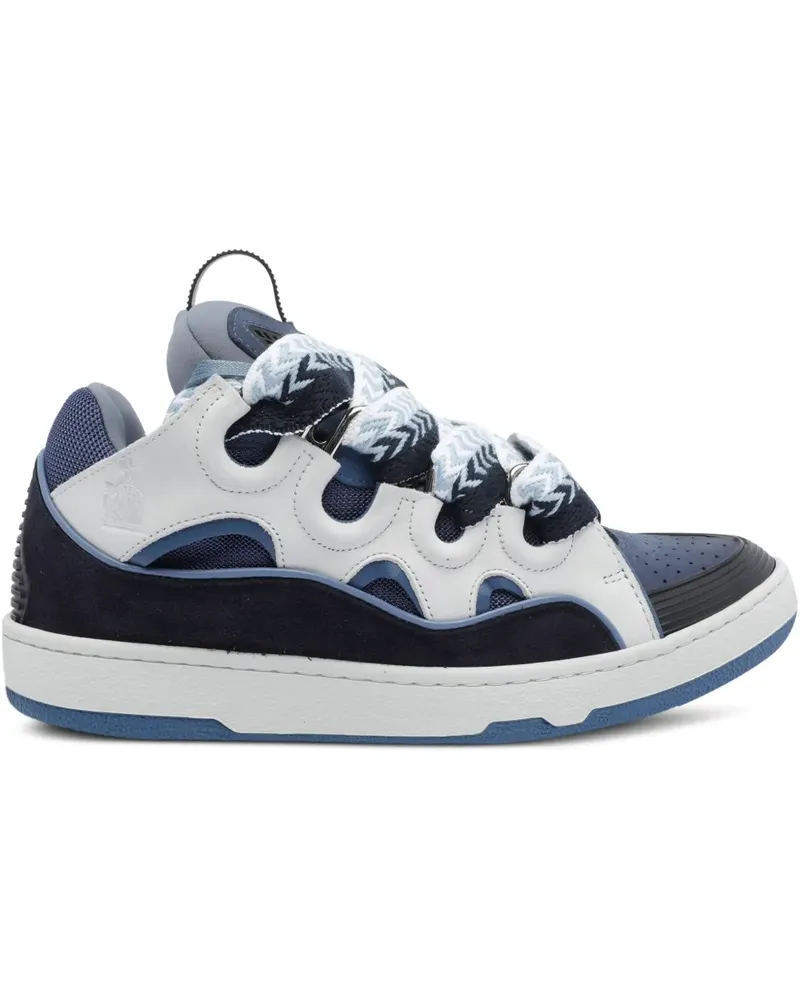 Lanvin Perforierte Curb Sneakers - Blau Blau
