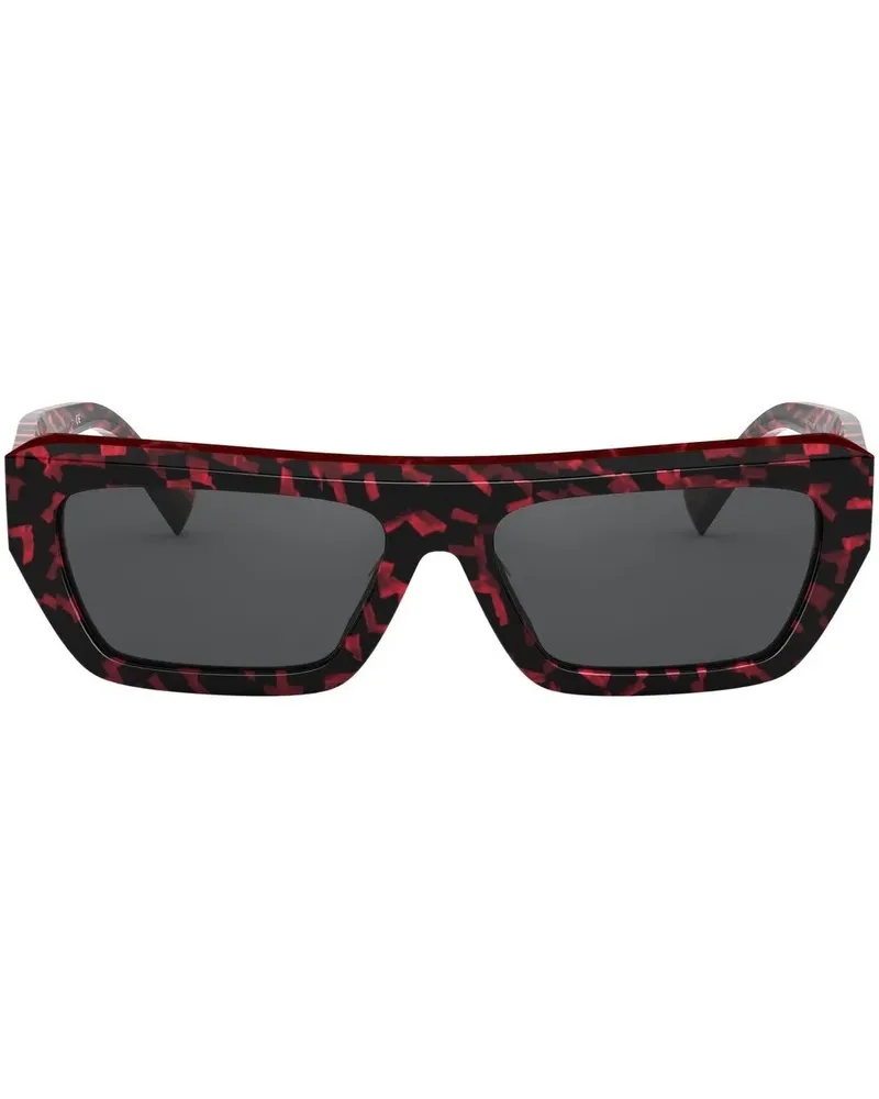 Alain Mikli Eckige 'Armitage' Sonnenbrille - Rot Rot