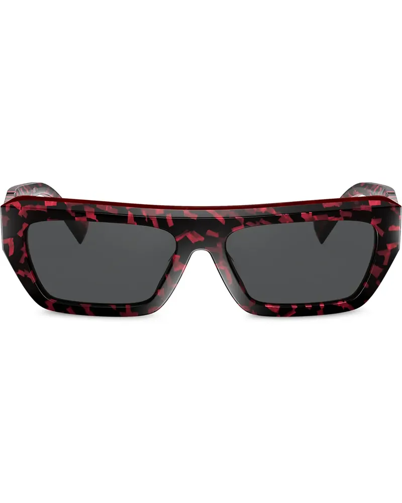 Alain Mikli Eckige 'Armitage' Sonnenbrille - Rot Rot