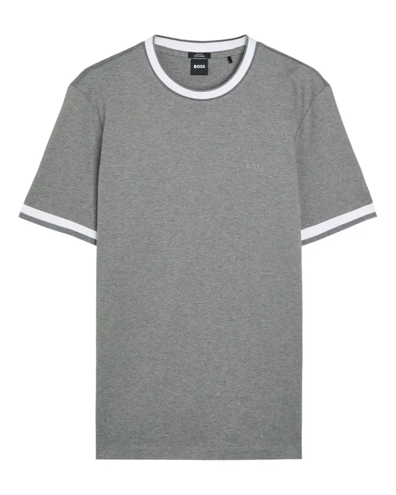 HUGO BOSS T-Shirt mit Kontrastdetails - Grau Grau