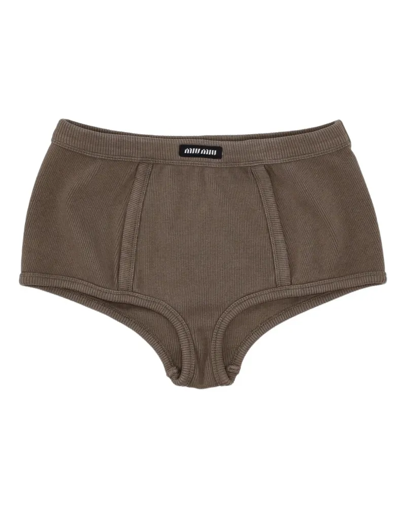 Miu Miu ribbed briefs - Braun Braun