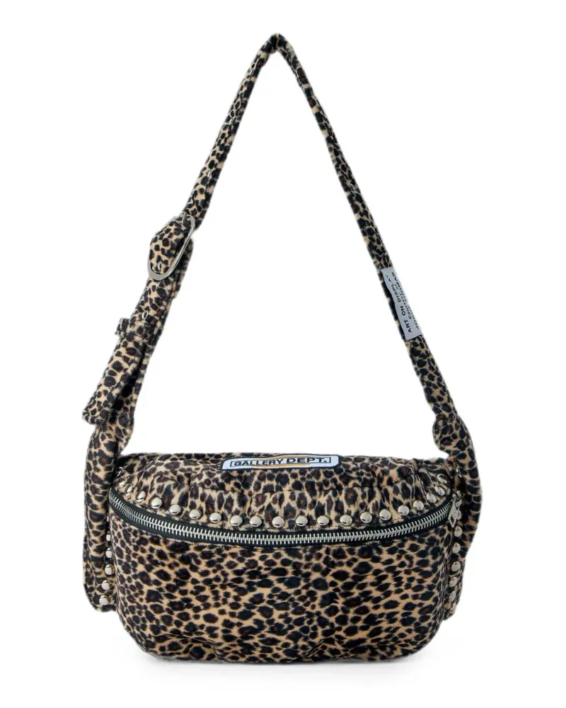 GALLERY DEPT. studded leopard-print belt bag - Nude Nude