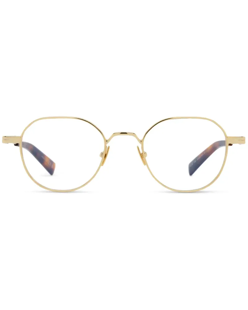 Saint Laurent Brille mit Logo-Gravur - Gold Gold