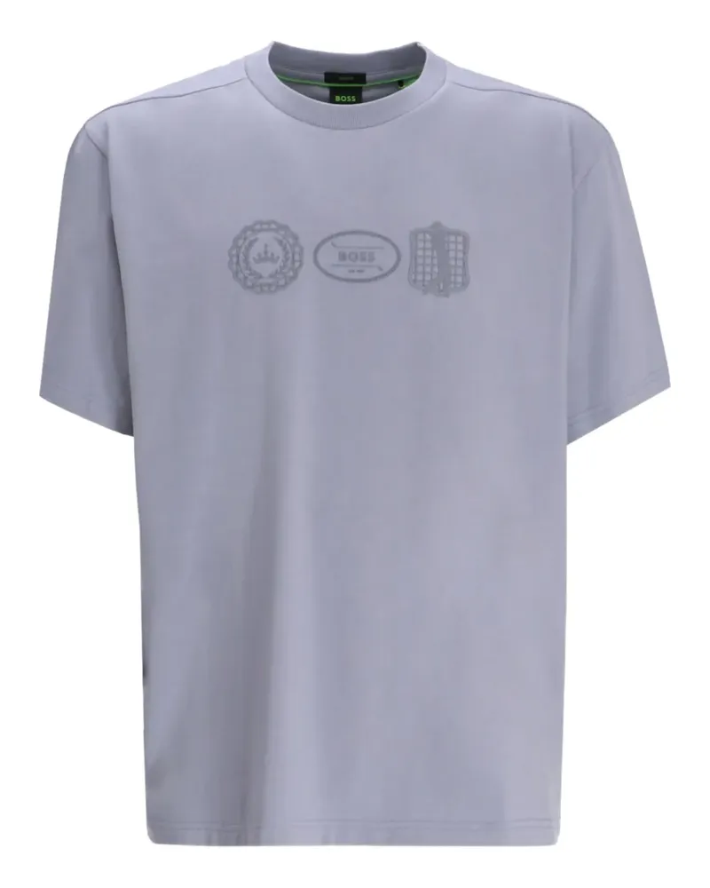 HUGO BOSS T-Shirt mit Logo-Prägung - Grau Grau