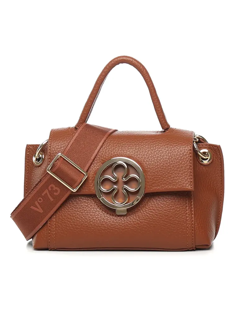 V°73 Tote Bag mit Blumendetail - Braun Braun