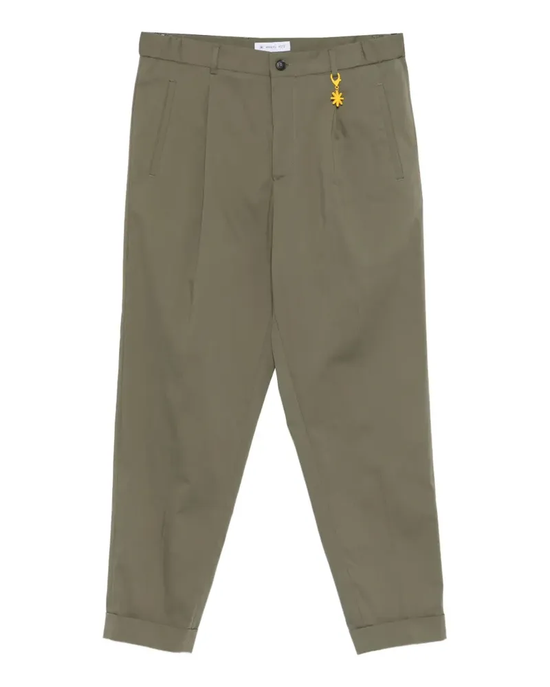 Manuel Ritz Bundfaltenhose mit Bündchen - Grün Grün