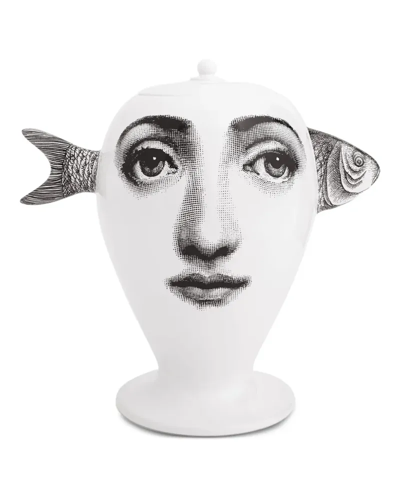 Fornasetti Bollywood' Keramikschüssel - Weiß Weiß
